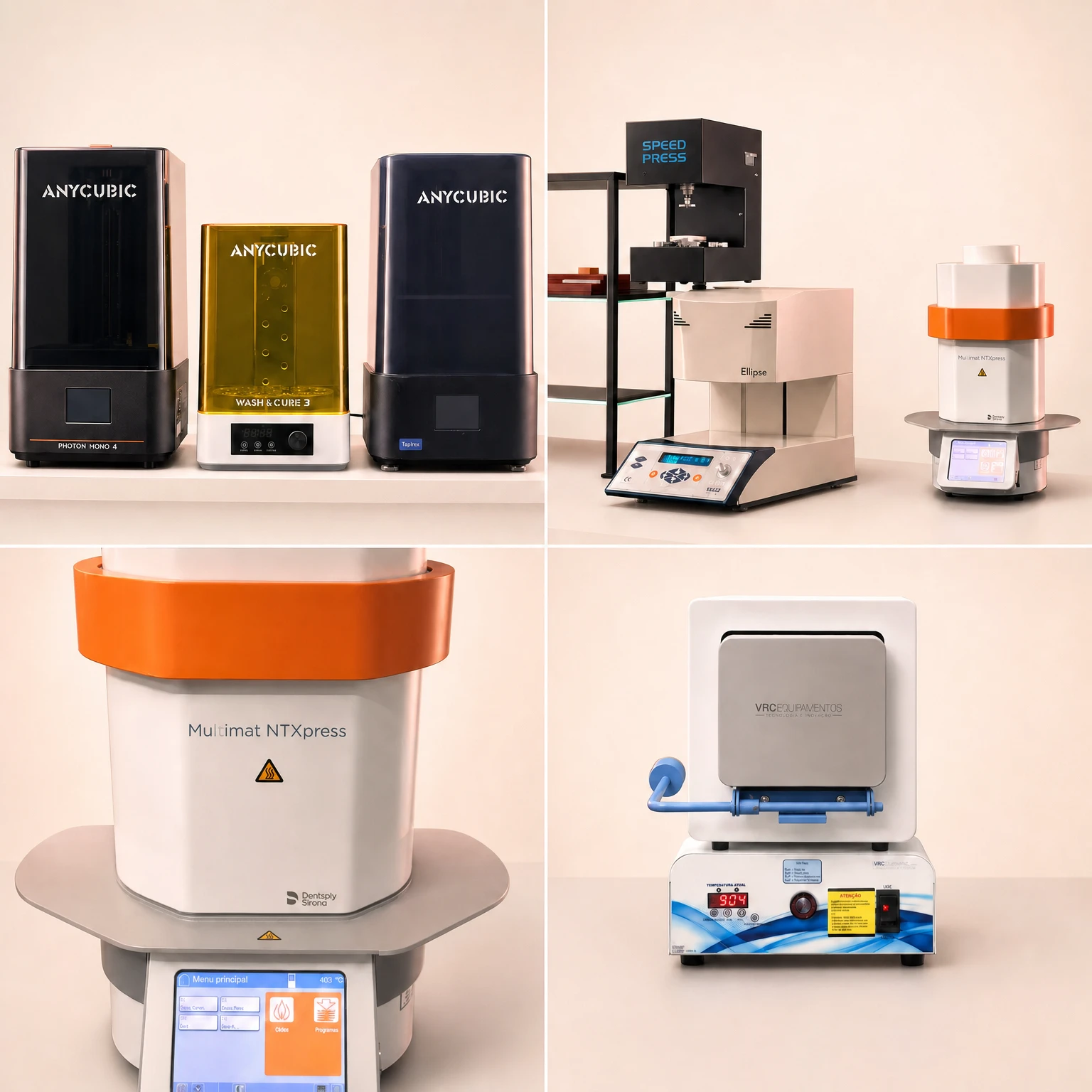 Equipamentos do laboratório de prótese dentária próprio da Giseli Araújo